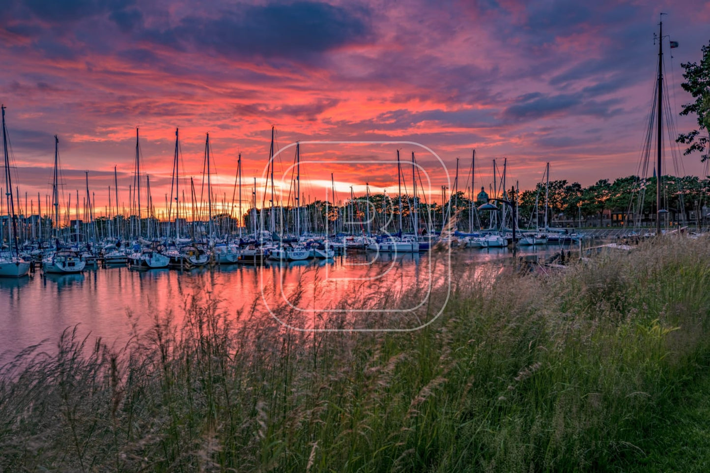 GRASHAVEN_ZOMER_Zonsondergang