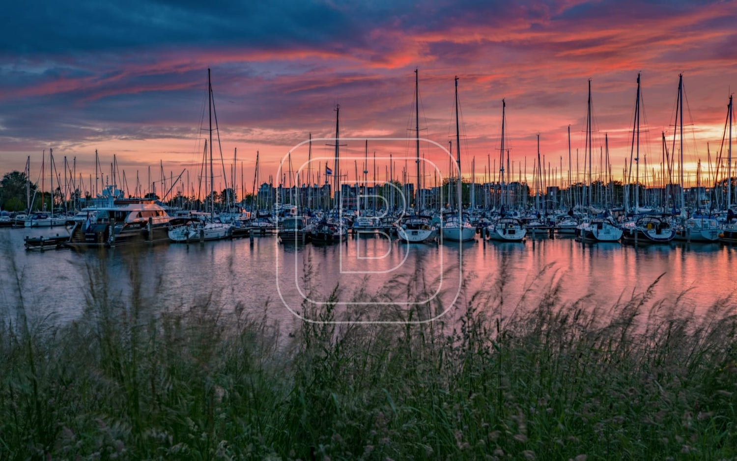 GRASHAVEN_ZOMER_Zonsondergang