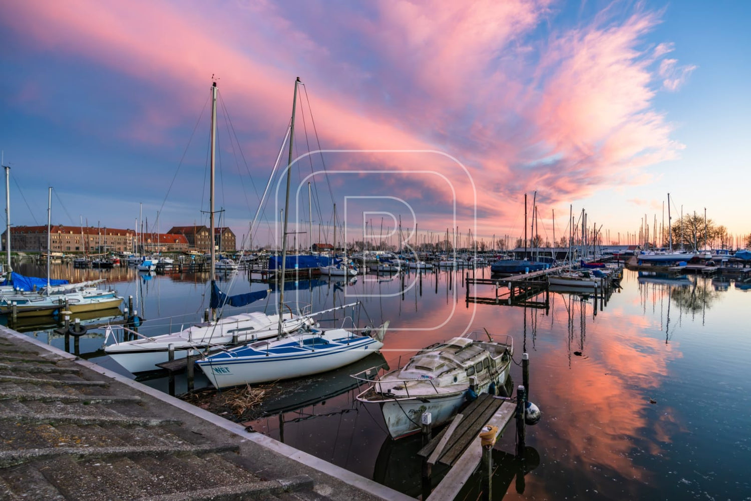 GRASHAVEN_OOSTEREILAND_Zonsondergang_WINTER